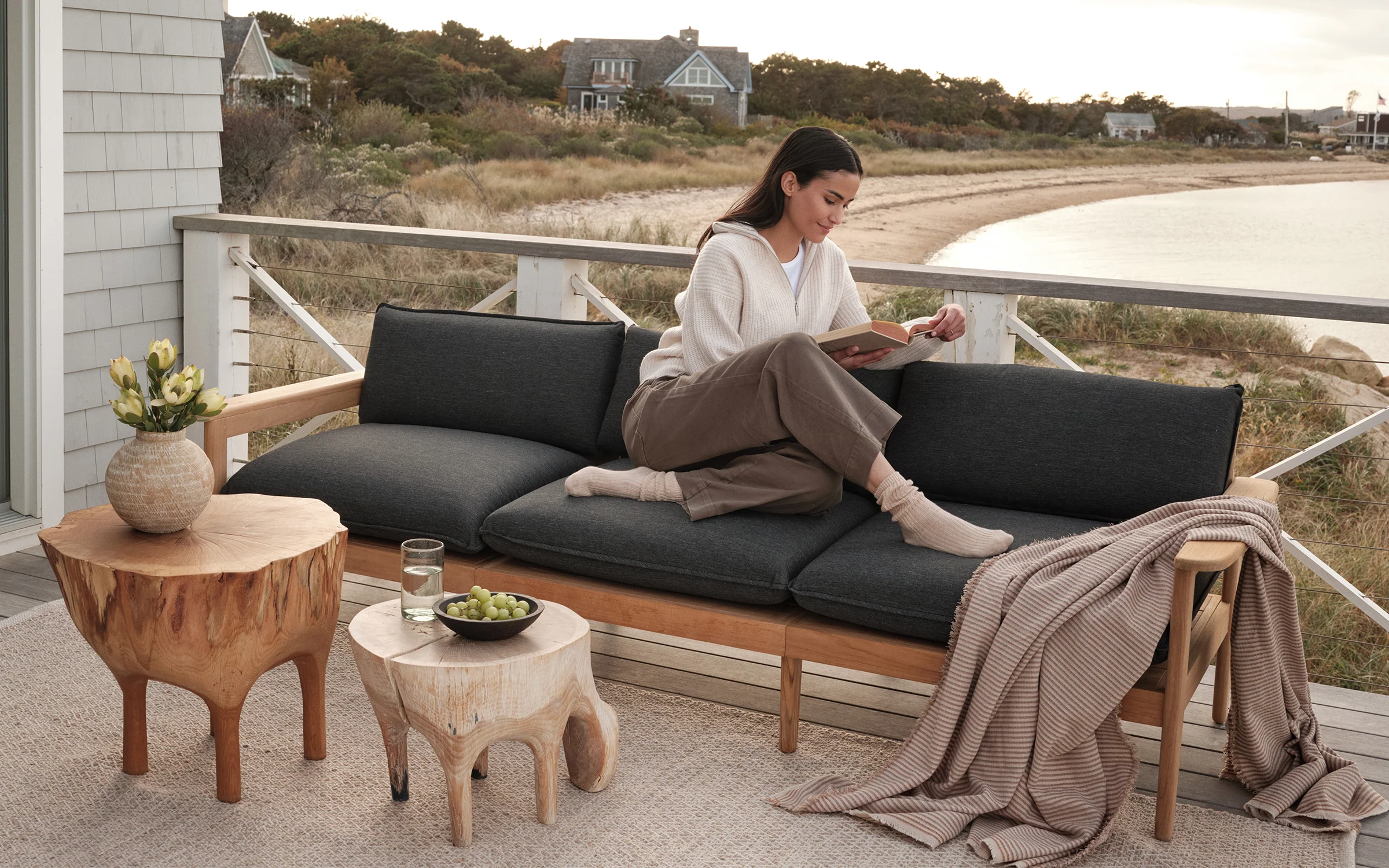 Dunes Teak 2-Seat Sofa