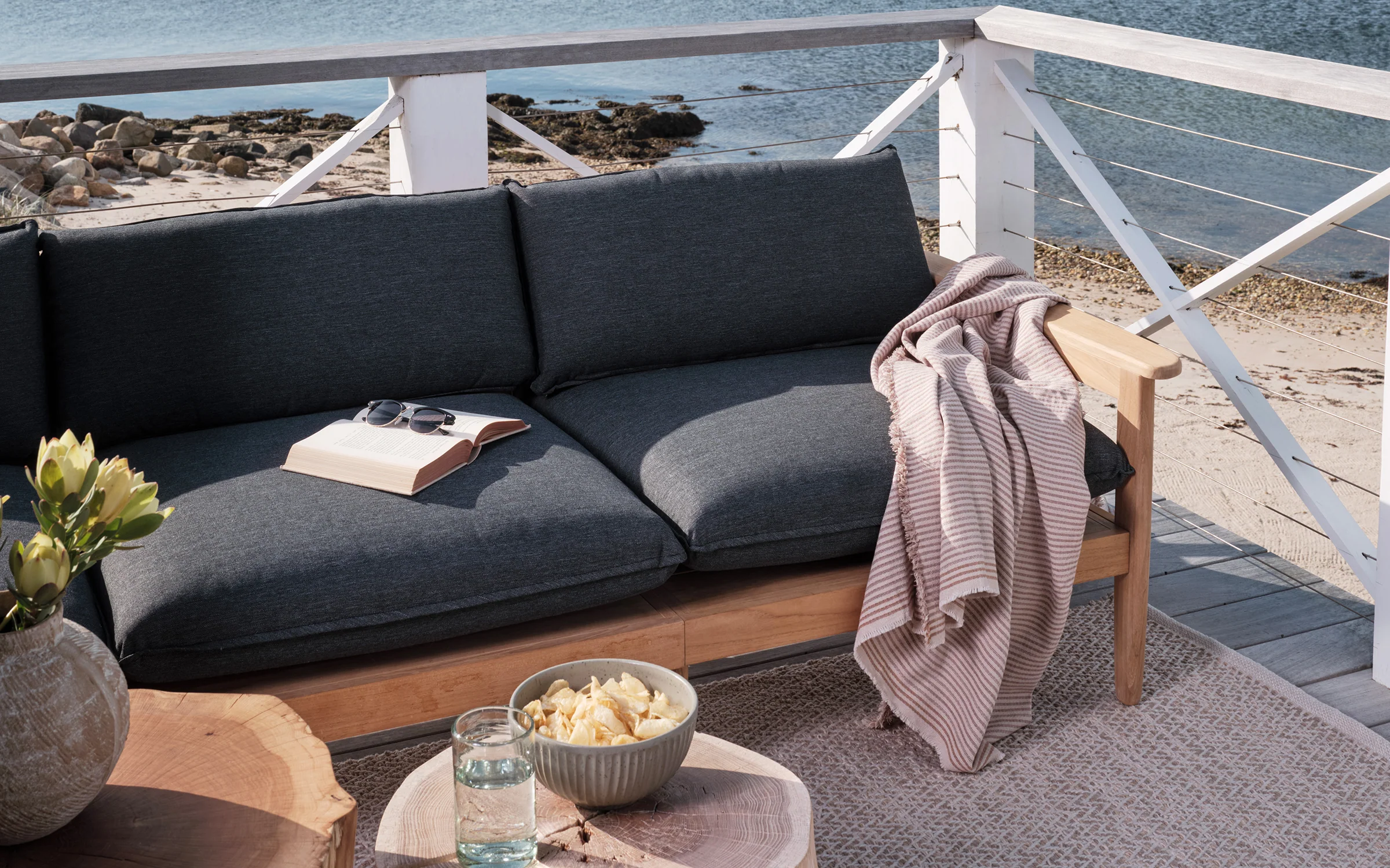 Dunes Teak 2-Seat Sofa