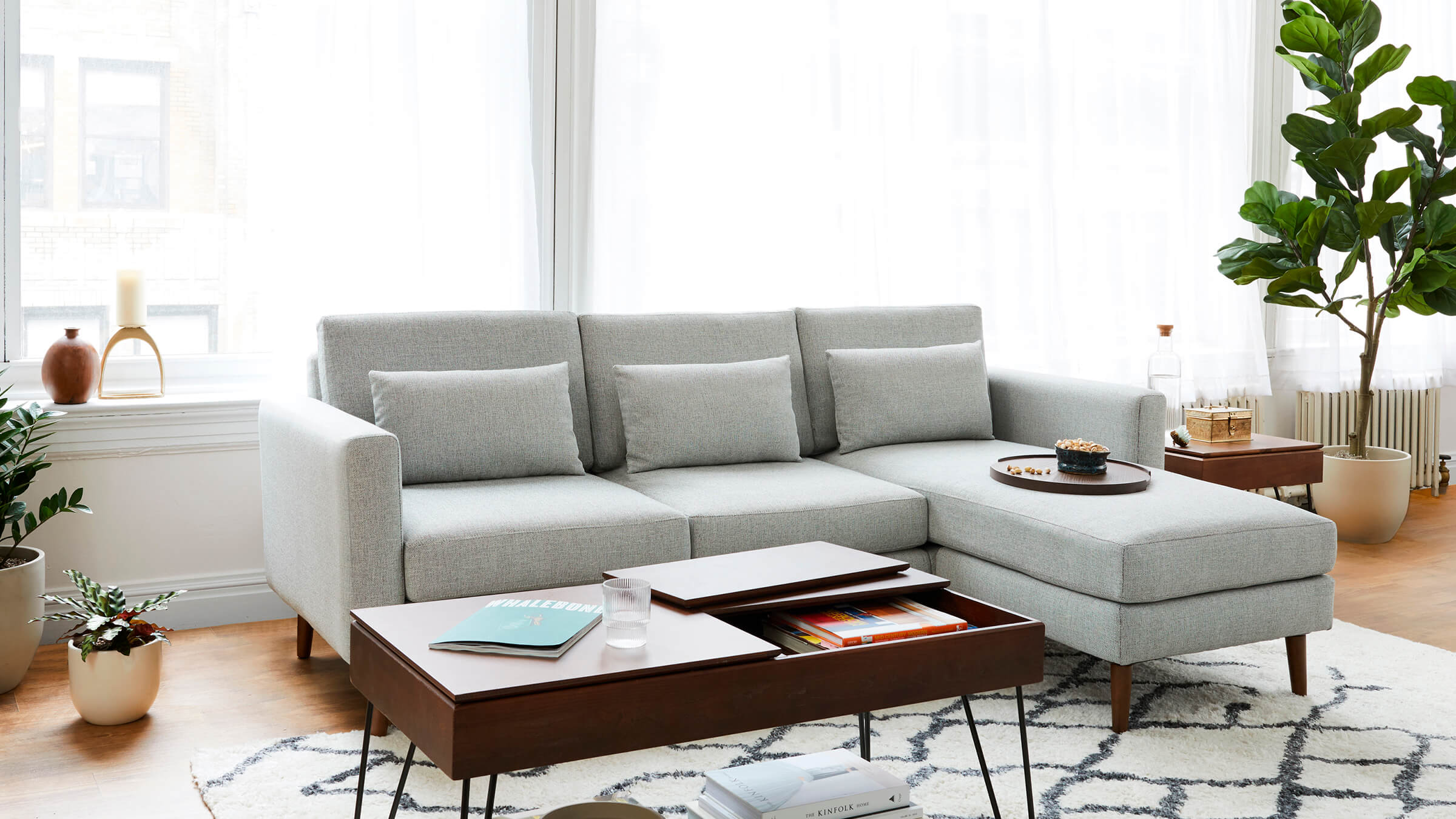 Nomad Loveseat with Chaise