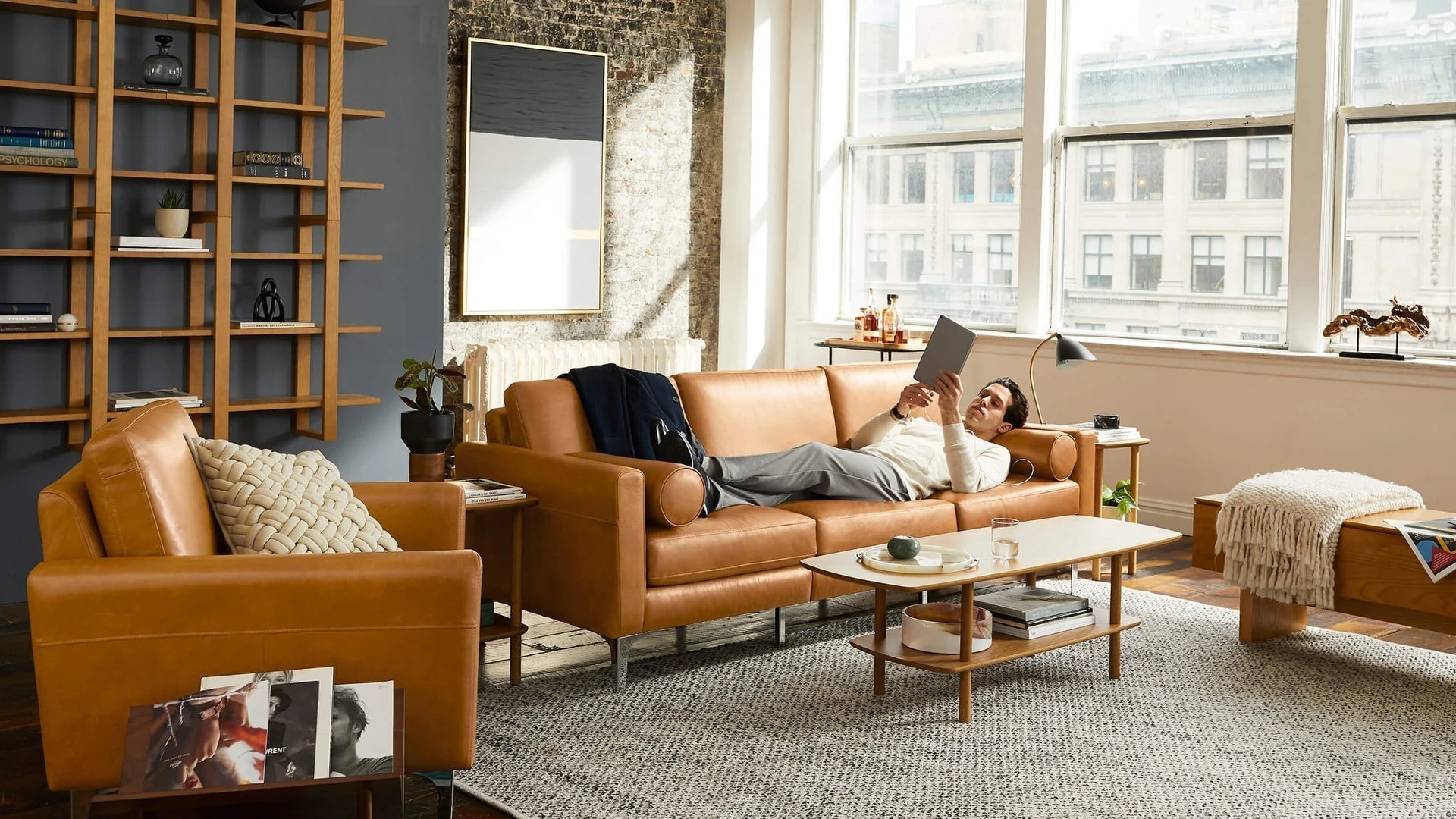 Nomad Leather Club Chair