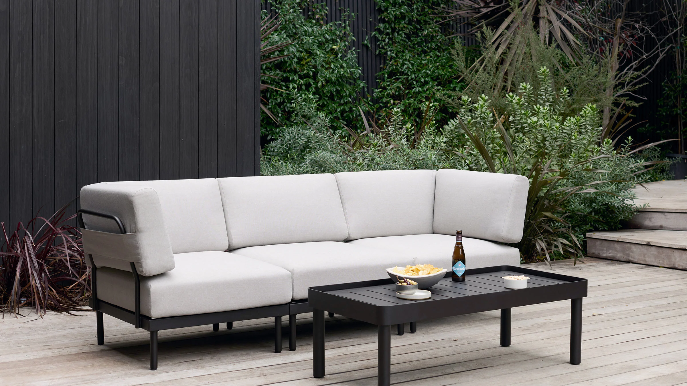 Relay Outdoor 5-Piece Armless Sectional