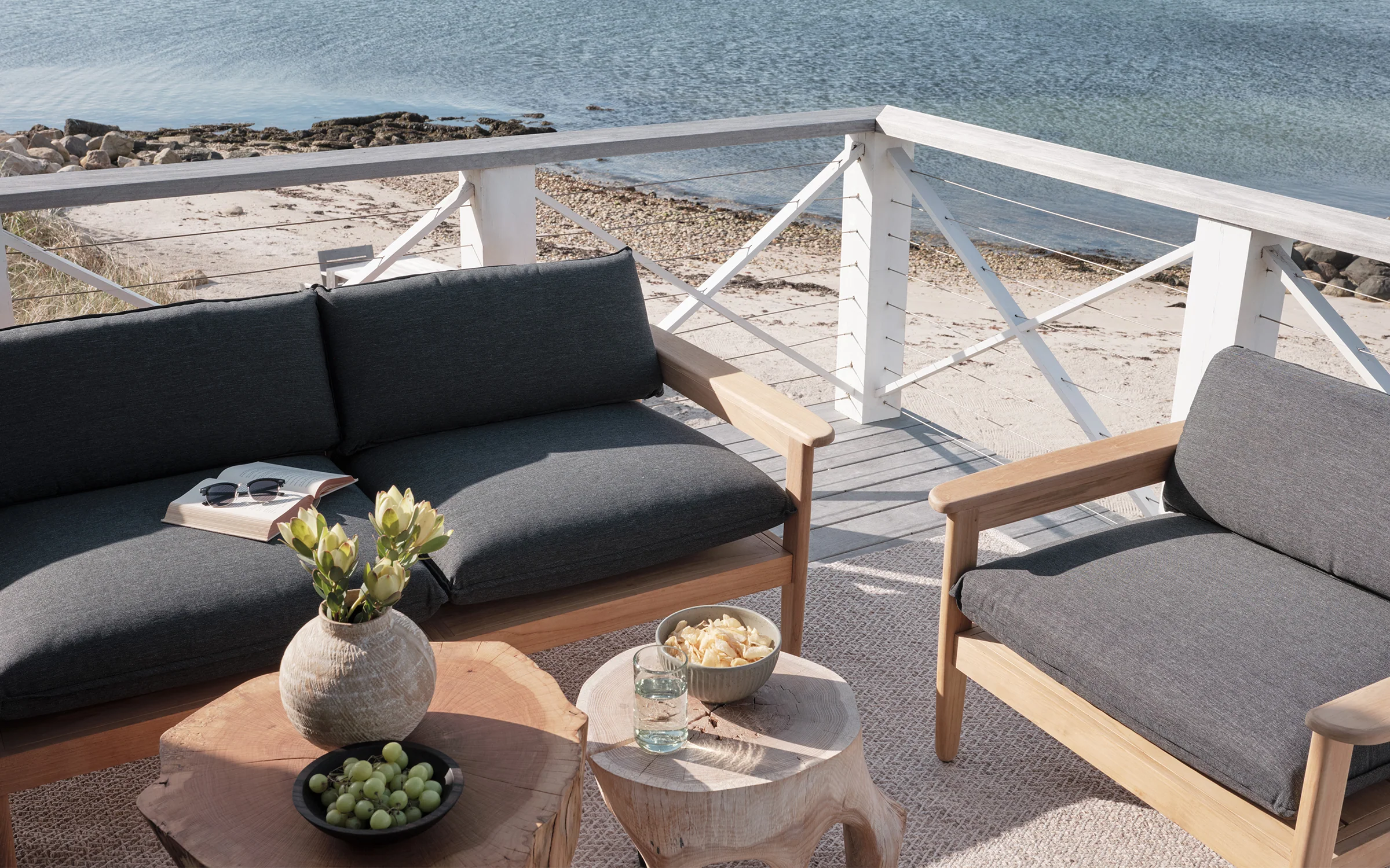 Dunes Outdoor Teak Side Table