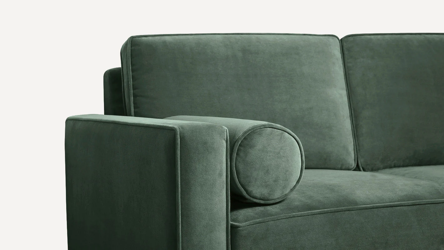 Nomad Velvet Armchair with Chaise