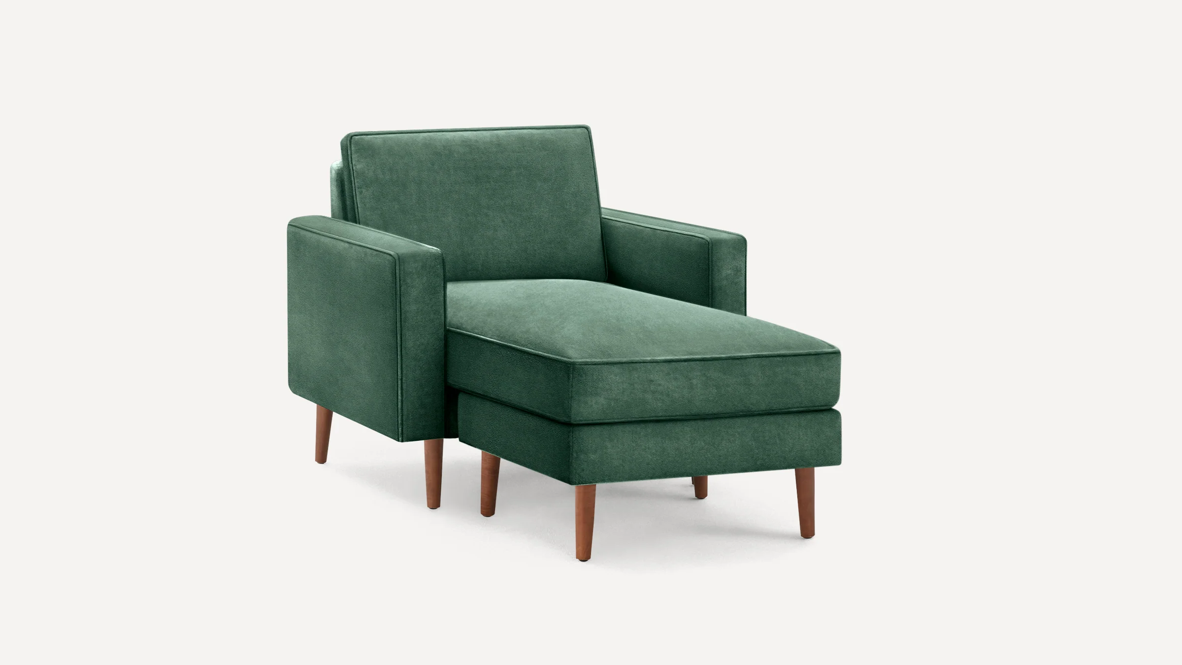 Nomad Velvet Armchair with Chaise