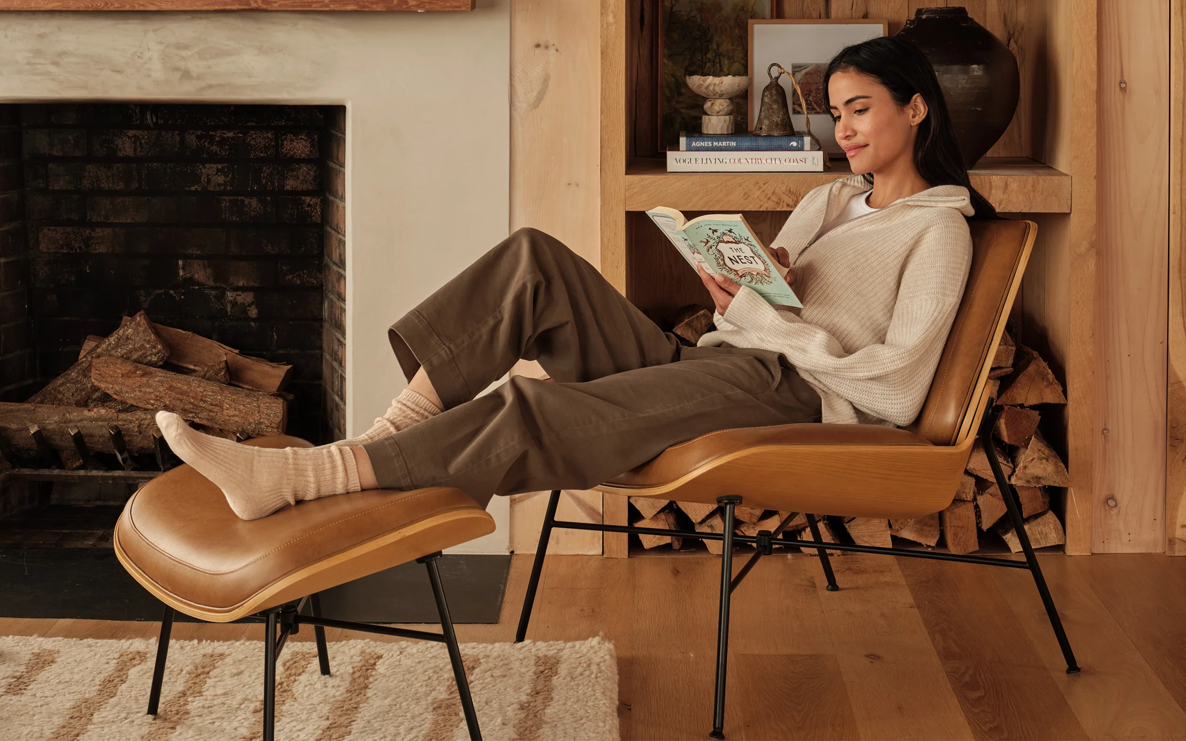 Vesper Leather Lounge Chair