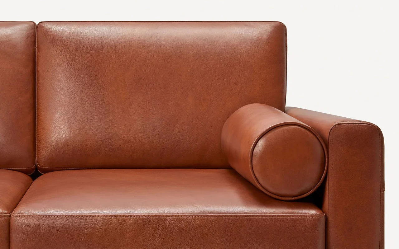 Nomad Leather Bolster Pillow