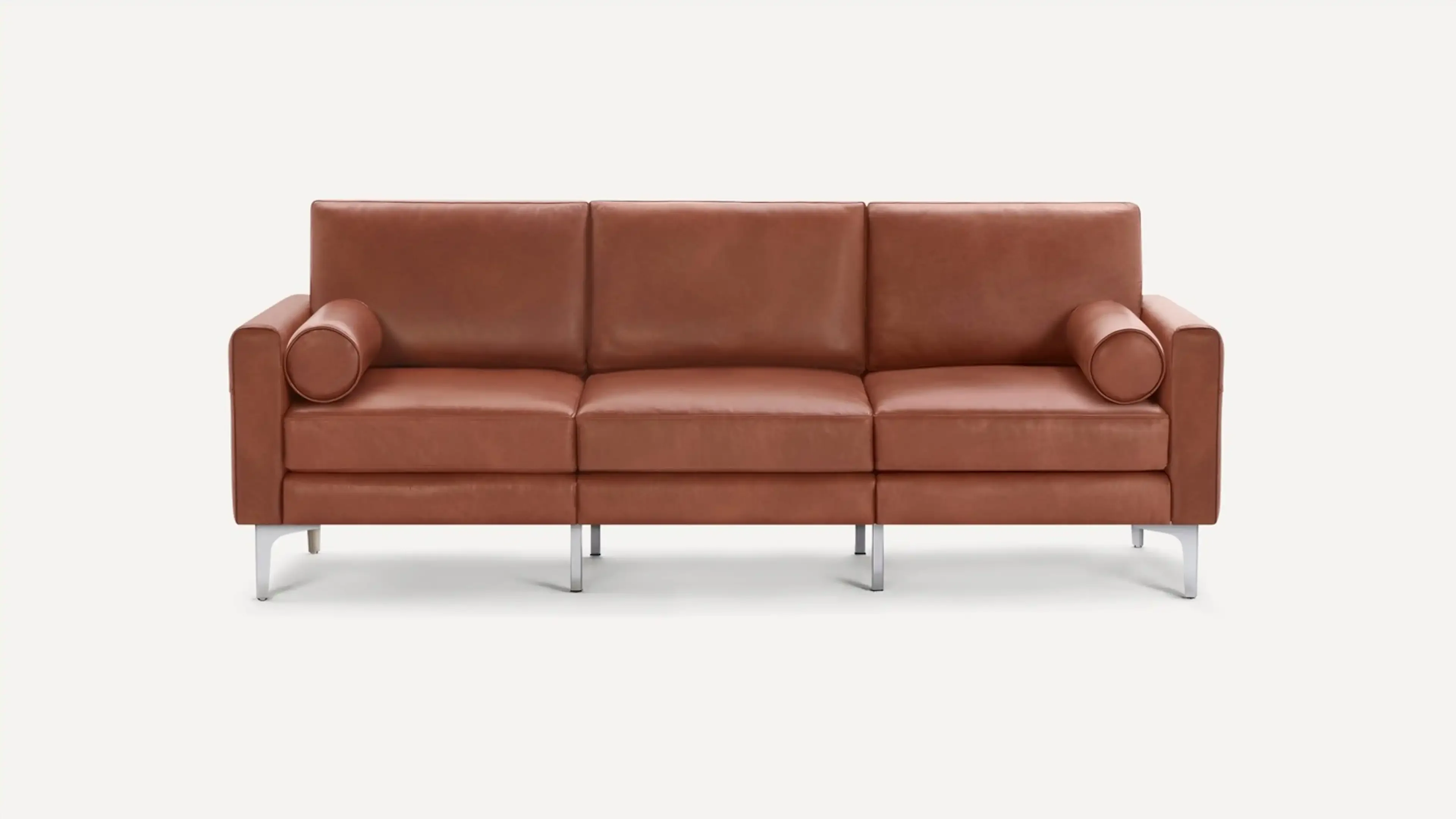 Nomad Leather Bolster Pillow