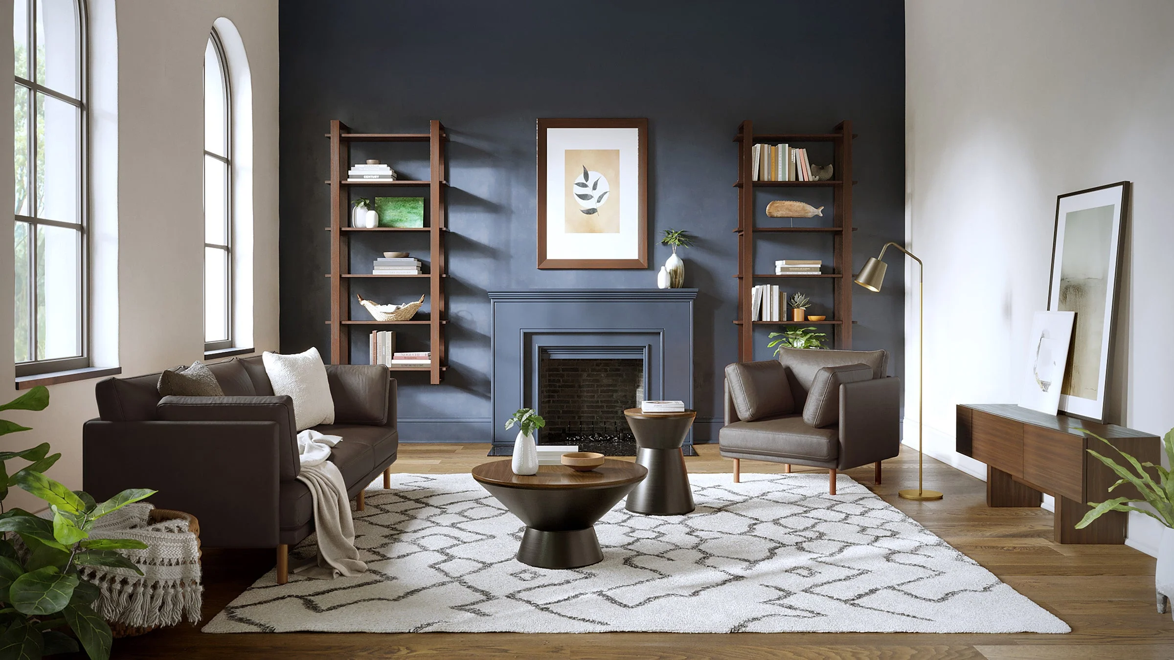 Field Leather 2-Piece Lounger