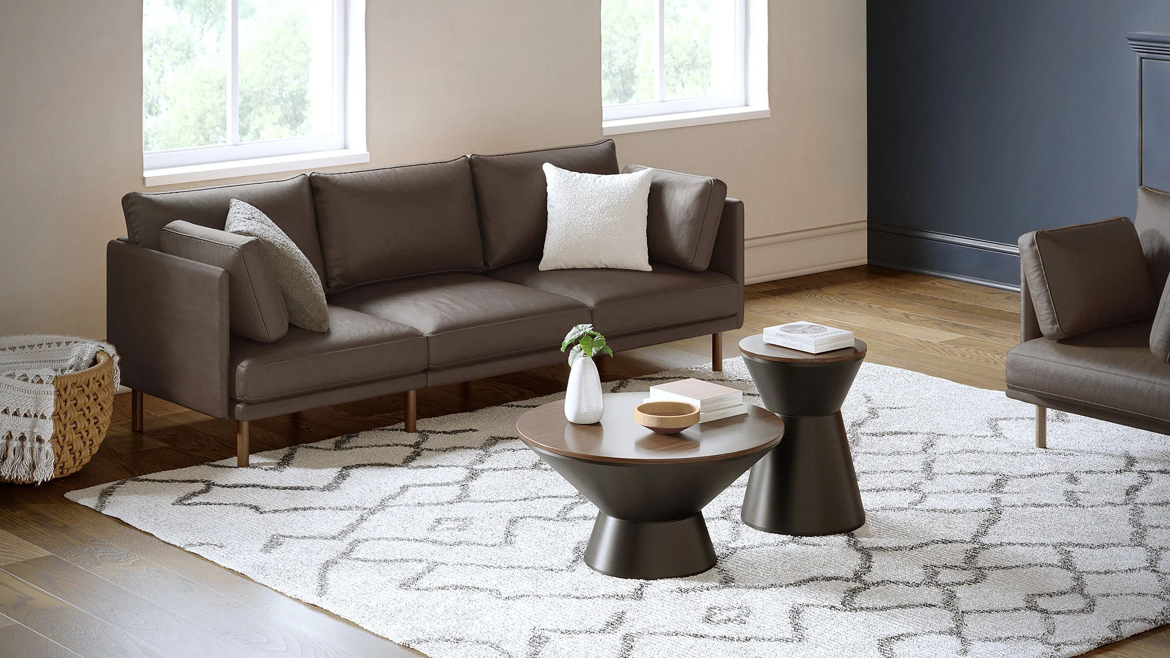 Field Leather 2-Piece Sofa