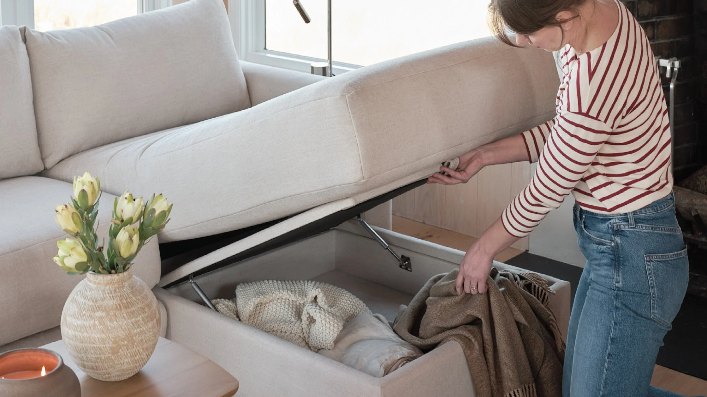 Span Sleeper Storage Sectional with Reversible Chaise 7 Span Sleeper Storage Sectional with Reversible Chaise